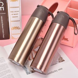 Drinking Water 500ml Gold Double Wall Stainless <b>Steel</b> Thermal Insulation Water <b>Bottle</b> - Product Image 6