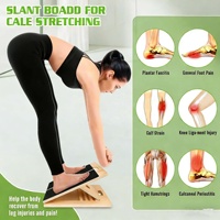 CZFIT Factory Planche d'étirement des jambes pliable et réglable, pédale inclinée pour le stretching des mollets et la pression des tendons, équipement de fitness à domicile