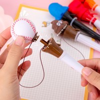 Cadeaux originaux, stylo rebondissant en plastique PU, anti-stress, rebond lent, impression UV, encre multicolore, papeterie amusante pour le bureau