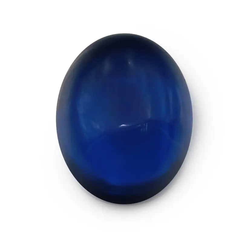 100pcs/pack Oval Shape 113# Blue Cabochon Synthetic Spinel Gemstone