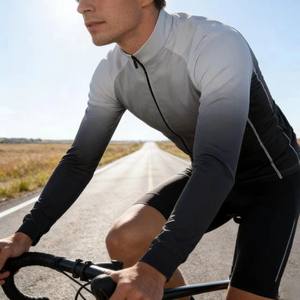 Maillot de cyclisme professionnel Zede le plus populaire, respirant, coupe-vent, à séchage rapide, à manches longues, imprimé multicolore, idéal pour les événements cyclistes - Product Image 5