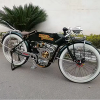 Oembicycle Moto Chopper 2 Temps 50cc Moteur 212cc Réservoir de Carburant 4,7 Litres Moto à Essence Faite à la Main Sur Mesure pour Homme Robuste