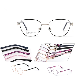 <span class=keywords><strong>2026</strong></span>年ファッションコンピュータ大型プレミアムステンレススチールメタル女性用フルリム光学眼鏡フレーム快適な迅速配送 - Product Image 1