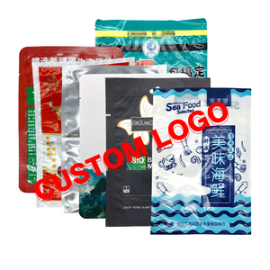 <span class=keywords><strong>Precio</strong></span> de fábrica Bolsa de pie con sello de tres lados Logotipo personalizado Eslogan publicitario Grado alimenticio PE PET AL VMPET CPP Bolsa de embalaje - Product Image 2