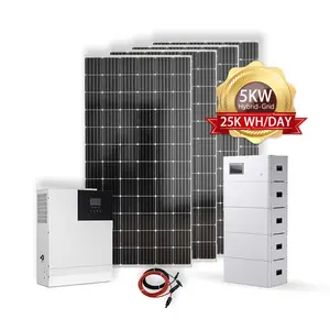 SKOLLオフグリッド太陽エネルギーシステム8kwLiFePo 45000wハイブリッドシステム鉛蓄電池システム再生可能エネルギー