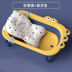 Bañera plegable para bebés con diseño de dibujos animados para recién nacidos y bebés de 0 a 12 meses, material PP, asiento de baño multifuncional - Product Image 3