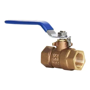 BWVA C83600 1/2"-2" Copper Ball Valve Gunmetal Bronze Ball Valve For Water