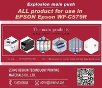 Solution sans puce HS, instructions d'activation du micrologiciel, cartouches d'encre avec puce T01D1- T01D4 pour imprimante Epson WorkForce Pro C579R