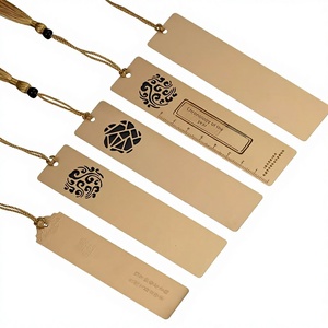 Brass Bookmark Customized DIY Creative Metal Classical Style Gift Logo Engraving Graduation Souvenir