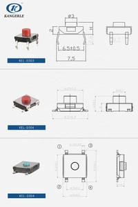 Chinakel KEL-E004 momentary tact chuyển đổi núm SMD nhạy cảm push button chuyển 4pins - Product Image 3