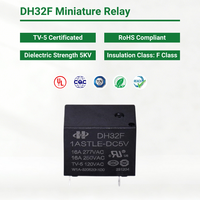 Relais miniature DH32F-1CSTLE-DC5V 32F CQC TUV RoHS 16A PCB 5 broches 5V pour appareils électroménagers, système d'alimentation intelligent et compteur de puissance