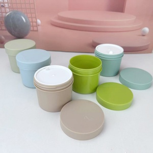 5 oz 150ml Green Blue Orange White <b>Plastic</b> Cosmetic <b>Jar</b> with Screw Top Lids for Body Butter - Product Image 3