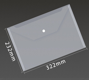 Bolsa de Plástico Transparente para Documentos, Tamaño A4, con Cierre de Botón, Fabricada en China - Product Image 4