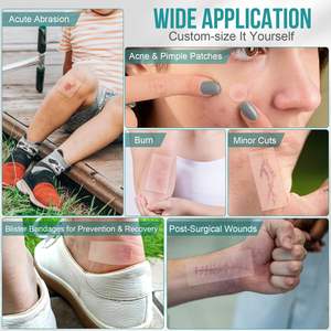 Vendajes autoadhesivos para dolor de cama altamente absorbentes, rollo de hidrocoloide estéril e impermeable para el cuidado de heridas, ampollas para quemaduras, acné - Product Image 3