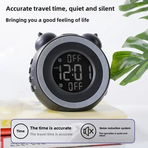 Reloj Despertador de Alta Definición con Pantalla VA, Potente Alarma, Diseño Simple y Creativo para Estudiantes, Vibración Mecánica, Multifunción Electrónica - Product Image 4