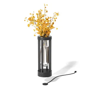 glass light luxury decorative table lamp house multiple function vase shape night lamps