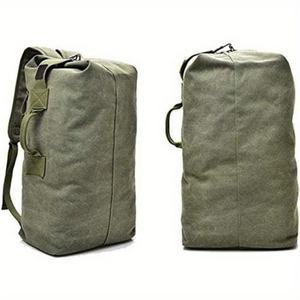 55x30x20cm Duffel Bag Top Load Double Strap Canvas <b>Backpack</b> Travel Large Capacity Travel Climbing <b>Tactical</b> Hiking Bag - Product Image 6