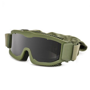 Gafas Tácticas con Montura Completa, Lentes Esféricas de Policarbonato, Antivaho, Protección Ocular para Deportes al Aire Libre para Hombre - Product Image 1