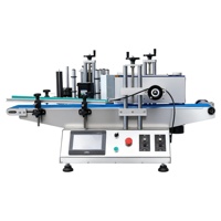 Machine d'étiquetage de bouteilles plates et rondes pour bureau, pour eau, cosmétiques, vin, vodka