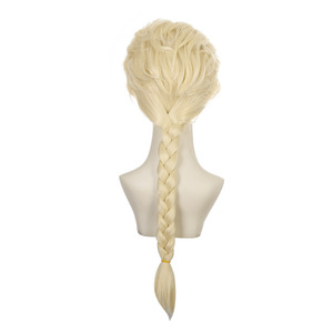 <span class=keywords><strong>Perruque</strong></span> synthétique droite de cosplay <span class=keywords><strong>Elsa</strong></span> La <span class=keywords><strong>Reine</strong></span> <span class=keywords><strong>des</strong></span> <span class=keywords><strong>Neiges</strong></span> de haute qualité, longueur moyenne 50 cm, couleur beige, densité 100 %, pour fête d'Halloween et anime - Product Image 5