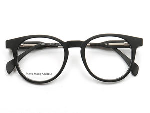 Montures de lunettes à rayures zébrées blanches en gros K9221 Acétate de haute qualité unisexe rond <span class=keywords><strong>noir</strong></span> pour lunettes de lecture - Product Image 4