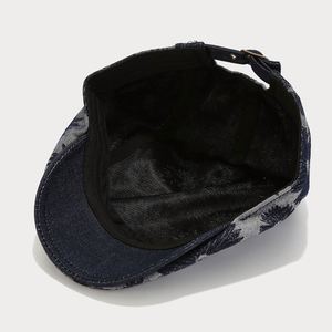 2024 Autumn New Trendy Daisy Print Newsboy <b>Hat</b> Men European American Beret Women Fashion Casual Ivy <b>Hat</b> - Product Image 5