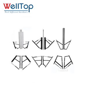 Lưu trữ giường nâng bản lề cơ chế khung khí mùa xuân thủy lực Matt đen kim loại phòng ngủ sơn tĩnh điện đồ nội thất hiện đại bản lề - Product Image 1