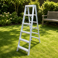 Échelle pliante double face en aluminium facile à monter, échelle à marches en aluminium pliable, 150 kg, vente en gros