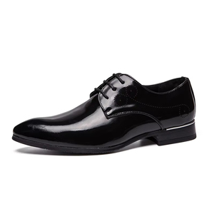 Zapatos Oxford de Cuero Genuino para Hombre, Estilo Italiano de Alta Gama, Hechos a Mano, para Boda, con Cierre Deslizante, Otoño, Ligeros, Bordados, Camuflaje - Product Image 1