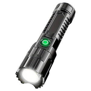 <span class=keywords><strong>Linterna</strong></span> con zoom telescópico Edc súper brillante, <span class=keywords><strong>linterna</strong></span> táctica con 3 modos de iluminación recargable por <span class=keywords><strong>USB</strong></span> - Product Image 5