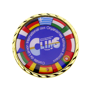 Tùy Chỉnh Giá Rẻ Chết Báo Chí Cá Nhân 5Cm Brass Thách Thức Đồng Xu Trống Áo Giáp của Thiên Chúa Chiến Binh Kỷ Niệm Đồng Xu - Product Image 2