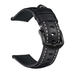 Bracelet de <span class=keywords><strong>montre</strong></span> de remplacement en cuir véritable italien huilé de haute qualité, 20 mm/24 mm/26 mm - Product Image 4