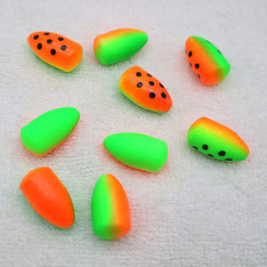 Flotteurs de pêche en mousse de 1,25 cm à 3,7 cm pour leurres de spinning, montages Pompano, indicateurs de frappe ovales pour la pêche en rivière et en lac - Product Image 2