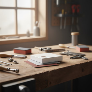 Feuilles de toile enduite de résine Fervi P120, 50 pièces, pour ponçage et polissage - Product Image 3