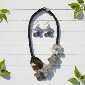 Conjunto de Joyería Hawaiana, Aretes y Collares, Estilo Playero, Collar de Perlas de Concha de Alta Calidad para Mujer - Product Image 1