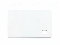 Tarjeta de PVC de Policarbonato Personalizada Tamaño CR80, en Blanco, con Ventana, Impermeable, para Impresión Digital, Laminación, Membresía