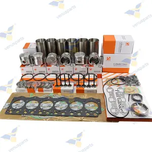 For Komatsu Excavator Engine 6D95 6D95L SA6D95L Engine Rebuild Kit Piston Piston Ring Full Gasket Set