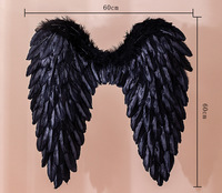 Ailes d'ange, ailes de démon, ailes en plumes pour Halloween, Noël, carnaval, cosplay, accessoires de scène de mariage, cadeau pour enfants, fournitures de fête