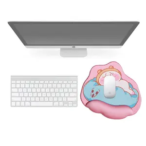 Bilek istirahat Mouse Pad silikon ergonomik el desteği kaymaz fareler Mat yumuşak masaüstü bilgisayar dizüstü oyun Mouse Pad için ofis