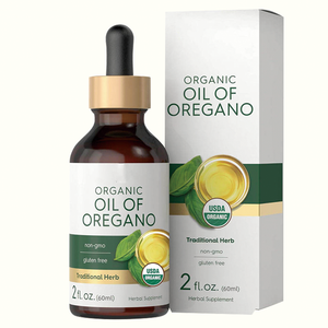 Aceite de Orégano Orgánico en Gotas, Certificado por el USDA, Sin Gluten, Sin OMG, Hierba Tradicional, Apoyo Inmunológico e Intestinal, 2 Fl Oz (60 ml), Disponible - Product Image 1