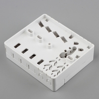 Caja Terminal de Fibra Óptica FTTH de 4 Puertos, Caja de Salida de Montaje en Superficie de Plástico ABS para Distribución de Red en Interiores