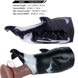 GEEBA Deep Sea Whale Pussy Body Male Masturbator Safe Silicone <b>Men</b> Penis Stroker Lifelike Textured Pocket Adult Sex <b>Toy</b> - Product Image 5