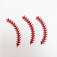 En gros, Patchs brodés thermocollants DIY en tissu PVC écologique, avec broderie complète et points de dentelle rouges, pour casquettes de baseball, casquettes trucker et broderie de capitaine