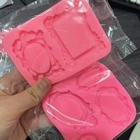 Moule à Fondant en Silicone Fait Main pour Cadre Photo Moules en Résine Moules de Décoration de Gâteau de Cuisson Bricolage Vente en Gros