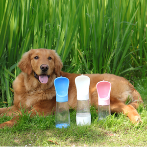 2 in 1 a prova di perdite di viaggio all'aperto escursioni per animali domestici acqua cibo Dispenser bottiglia per bere per cane e gatto - Product Image 6