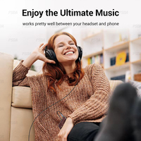 Cable auxiliar de 1m y 3,5mm, 3 polos TRRS, 3 conductores, auxiliar macho a macho, Conector estéreo, soporte HiFi, función de micrófono, Cable de Audio