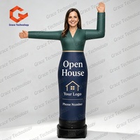 Danseur gonflable portable personnalisé avec souffleur pour agences immobilières et événements promotionnels