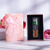 Boîte de rangement rigide pour rouge à lèvres, coffret cadeau élégant et luxueux, recyclable, haut de gamme, rose, pour cosmétiques, gloss à lèvres, avec EVA