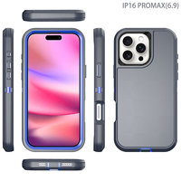 Étui de Téléphone Résistant aux Chocs et à l'Usure Amor Robuste avec Clip Ceinture pour iPhone 16 Plus 15 14 13 12 Pro Max