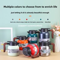 Bouilloire à bulles intelligente en acier inoxydable 316 avec affichage de la température, grande capacité, pour thé blanc, usage domestique et bureau, thermos sous vide 12-24h